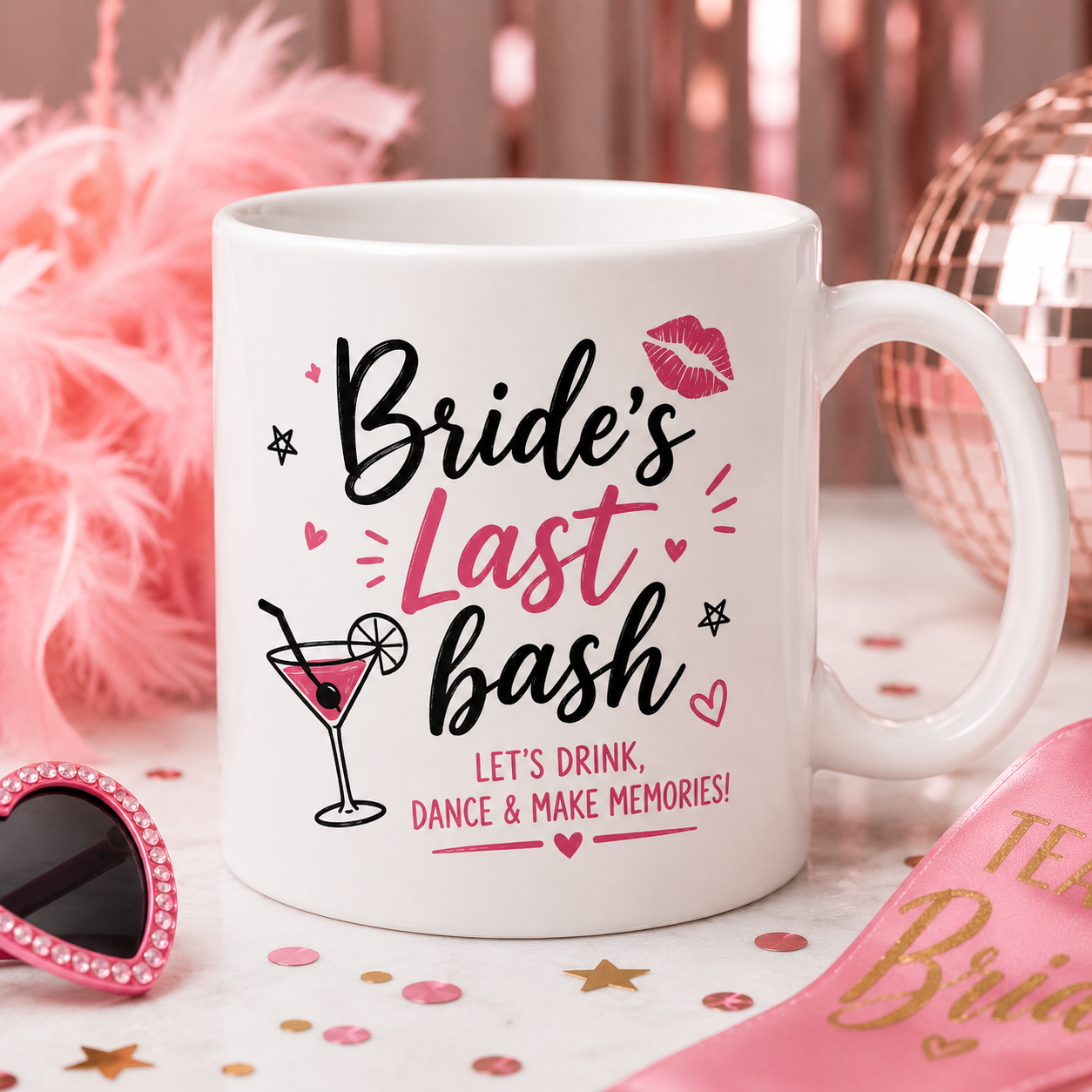 Bucks night custom mugs — personalised sublimation print